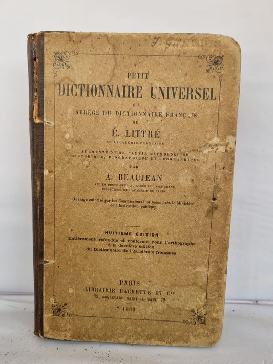 Dizionario Francese Hachette 1887 - Petite Dictionnaire Universelle Antico | Rarexis