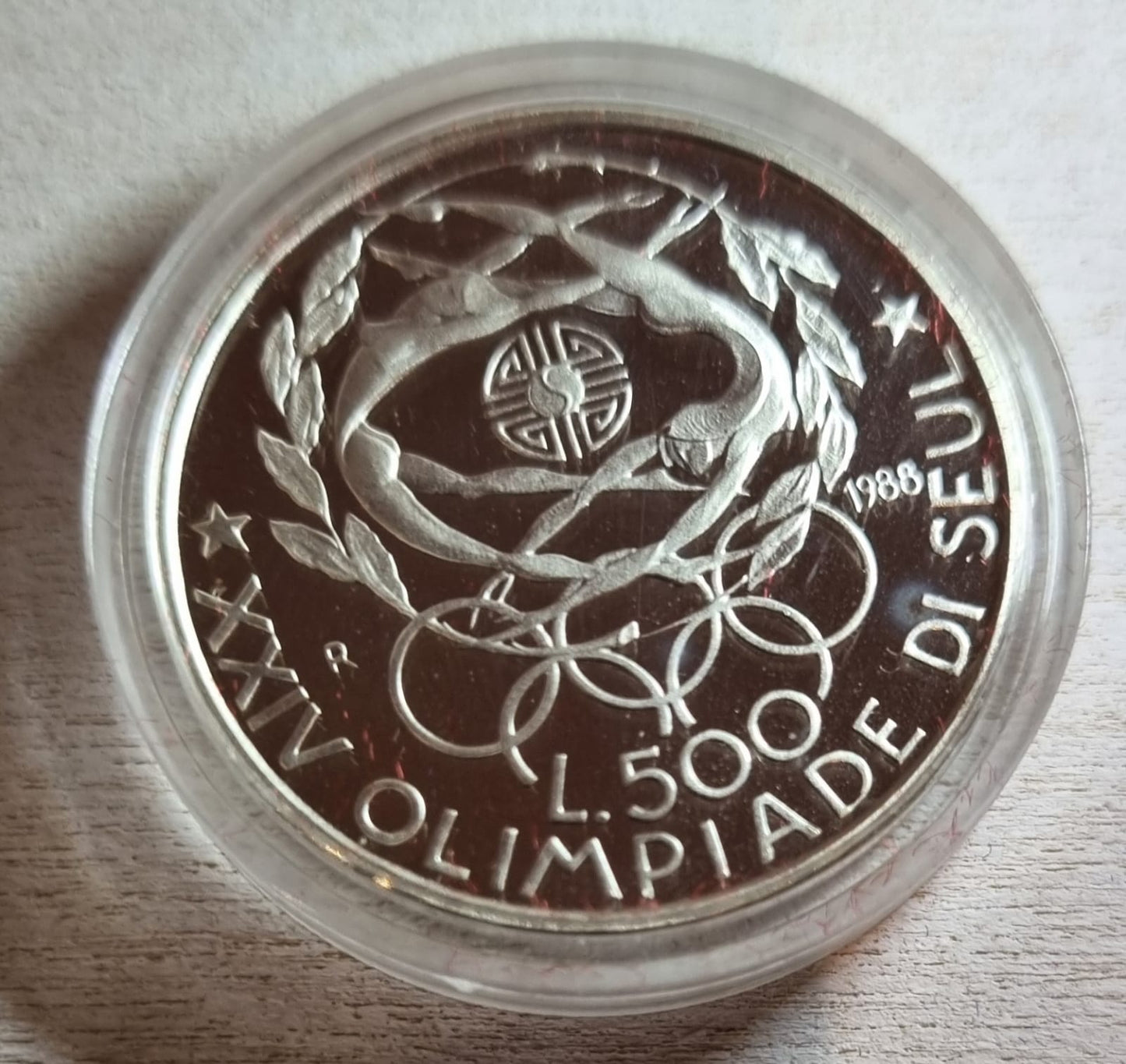 Moneta in argento Olimpiade Di Seoul 1988