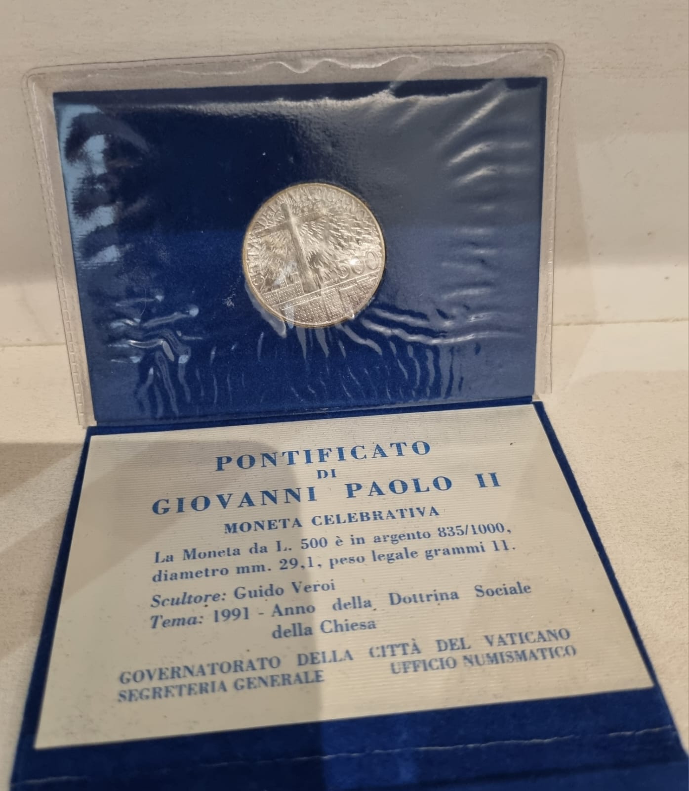 moneta Anno della dottrina sociale della chiesa 1991