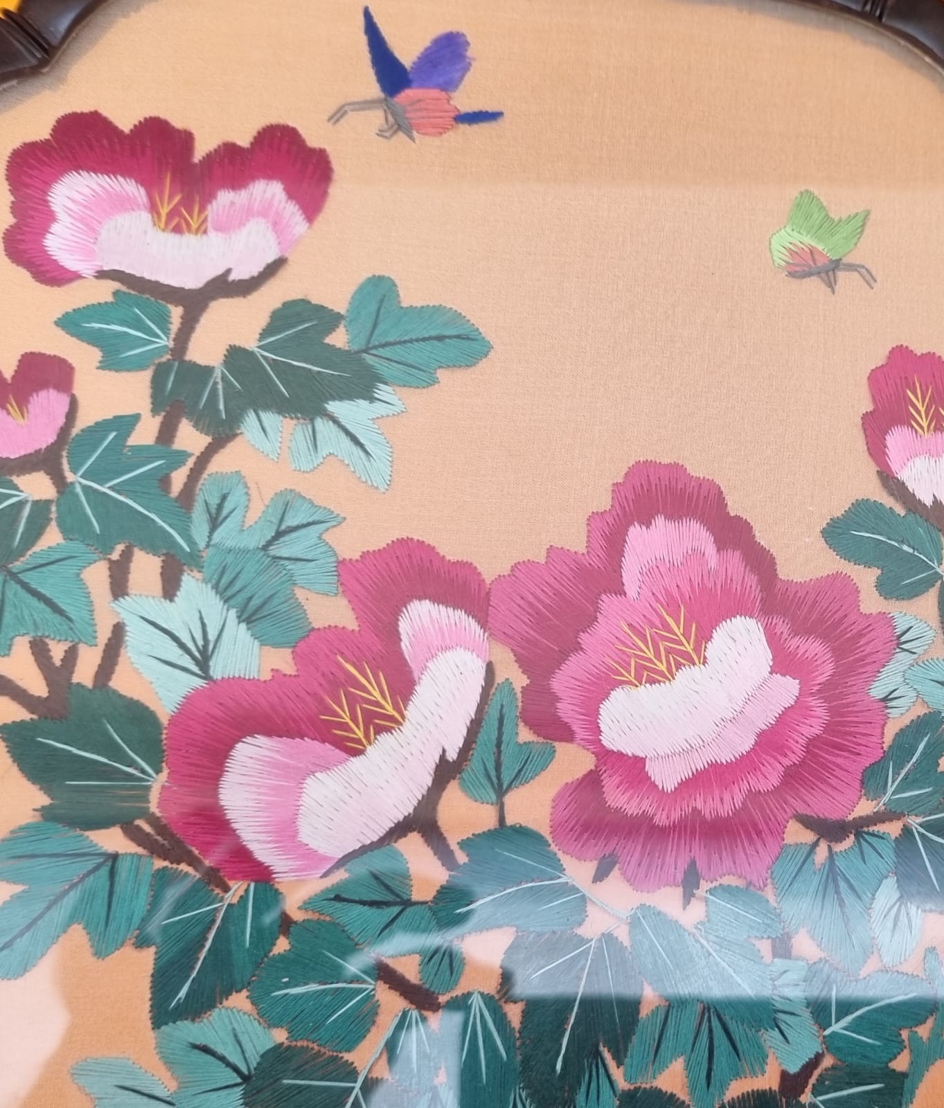 Ventaglio Cinese da Cerimonia Vintage - Seta Ricamata Confezione Speciale | Rarexis