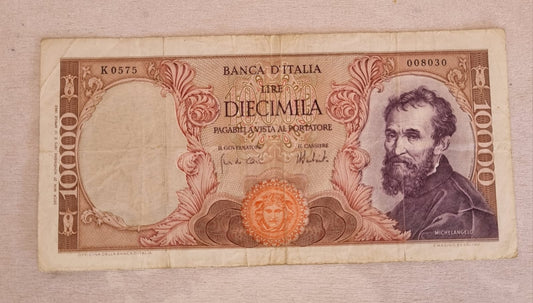 10.000 lire michelangelo