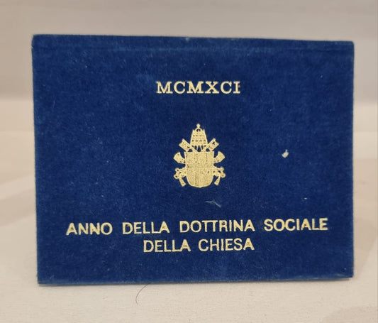 moneta Anno della dottrina sociale della chiesa 1991